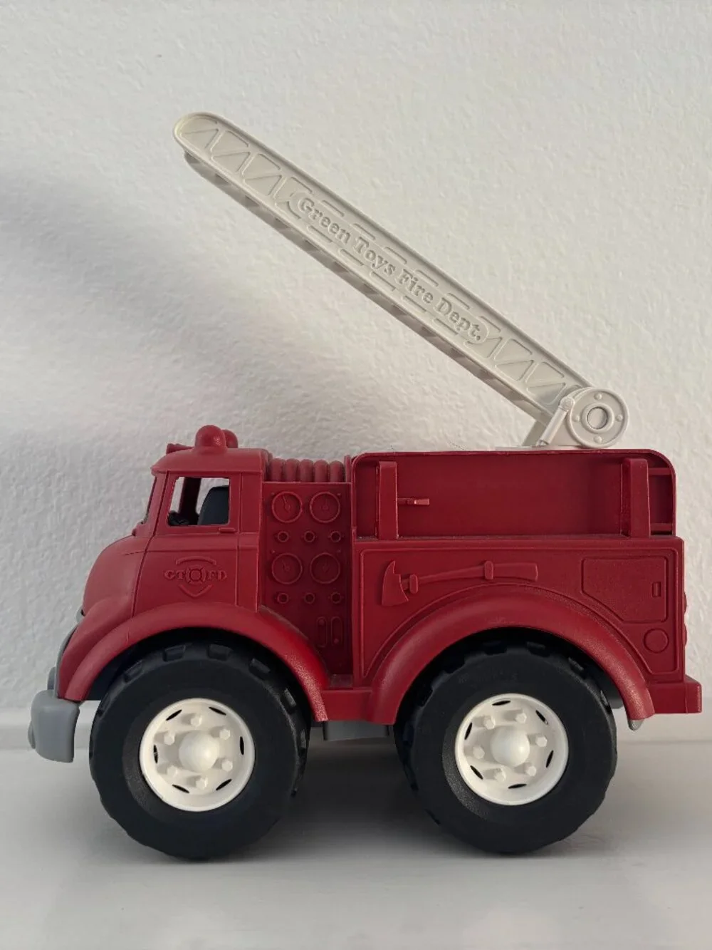 Fire Truck Toy - Moving Ladder - Baby Toy - Toddler Toy - Green Toys